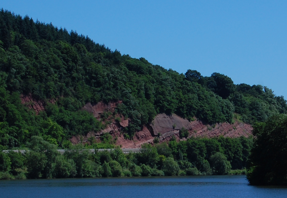 Image of sandstone outcrop and Mosel