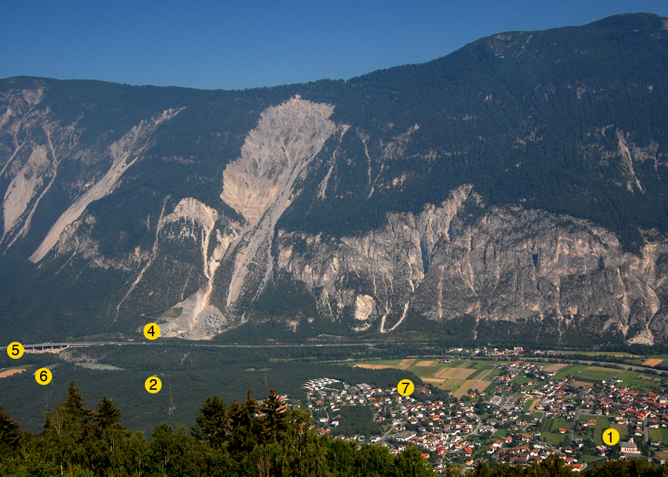 Previous view, with labeled observation points